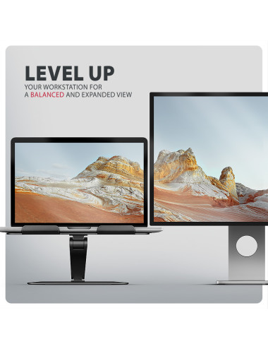 AXAGON STND-LQB stand for notebooks and tablets | Adjustable Height, Angle | 10-17.3 " | Maximum weight (capacity) 5 kg | Black