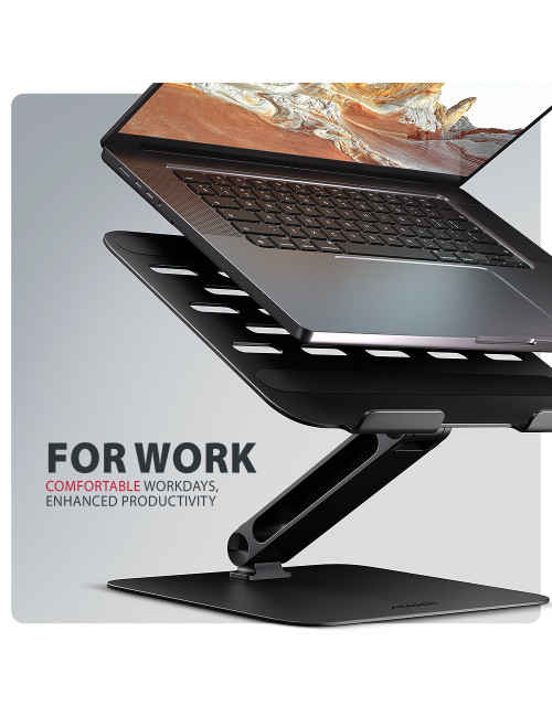 AXAGON STND-LQB stand for notebooks and tablets | Adjustable Height, Angle | 10-17.3 " | Maximum weight (capacity) 5 kg | Black