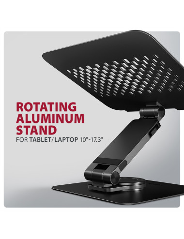 AXAGON STND-LRB stand with 360 rotation for laptops and tablets | Adjustable Height, Angle | 10-17.3 " | Maximum weight (capacit
