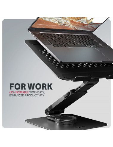 AXAGON STND-LRB stand with 360 rotation for laptops and tablets | Adjustable Height, Angle | 10-17.3 " | Maximum weight (capacit