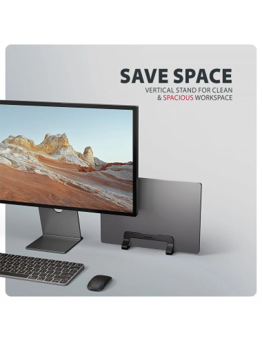 AXAGON STND-VB vertical stand for laptops and tablets | Adjustable width | 10-17.3 " | Black