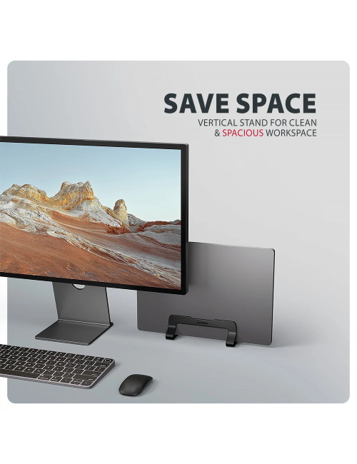 AXAGON STND-VB vertical stand for laptops and tablets | Adjustable width | 10-17.3 " | Black