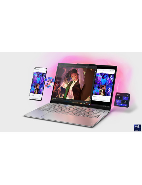 Lenovo Yoga Slim 7 14ILL10 | Luna Grey | 14 " | OLED | WUXGA | 1920 x 1200 pixels | Glossy | Intel Core Ultra 7 | 256V | 16 GB |