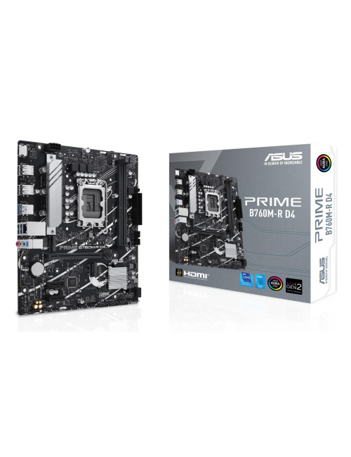 Mainboard|ASUS|Intel B760 Express|LGA1700|Micro-ATX|Memory DDR4|Memory slots 2|2xPCI-Express 4.0 1x|1xPCI-Express 4.0 16x|2xM.2|
