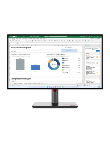 Lenovo | ThinkVision | P27h-30 | 27 " | IPS | QHD | 16:9 | 60 Hz | 6 ms | 2560 x 1440 | 350 cd/m | HDMI ports quantity 1 | Black