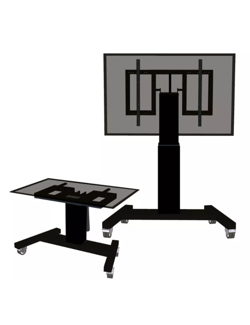 Neomounts Floor stand | PLASMA-M2500TBLACK TV trolley | Adjustable Height, Tilt | 42-100 " | Maximum weight (capacity) 150 kg | 