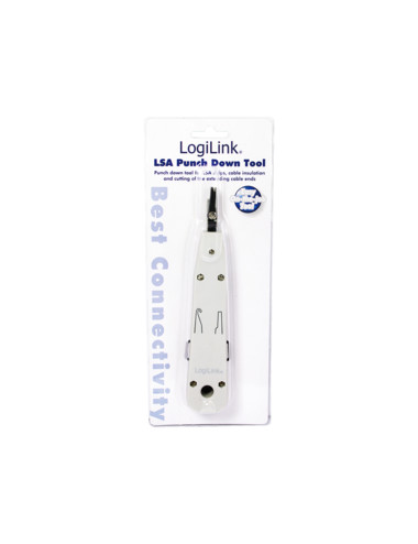 Logilink | LSA Punch Down Tool | LSA Punch Down ToolSuitable for on-wall and in-wall wallplatesCutting of the extending cable en