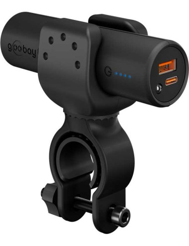 Goobay Bike Powerbank 5.0 with Reinforced Holder for Bicycle Handlebars | 60656 | 5000 mAh | Black
