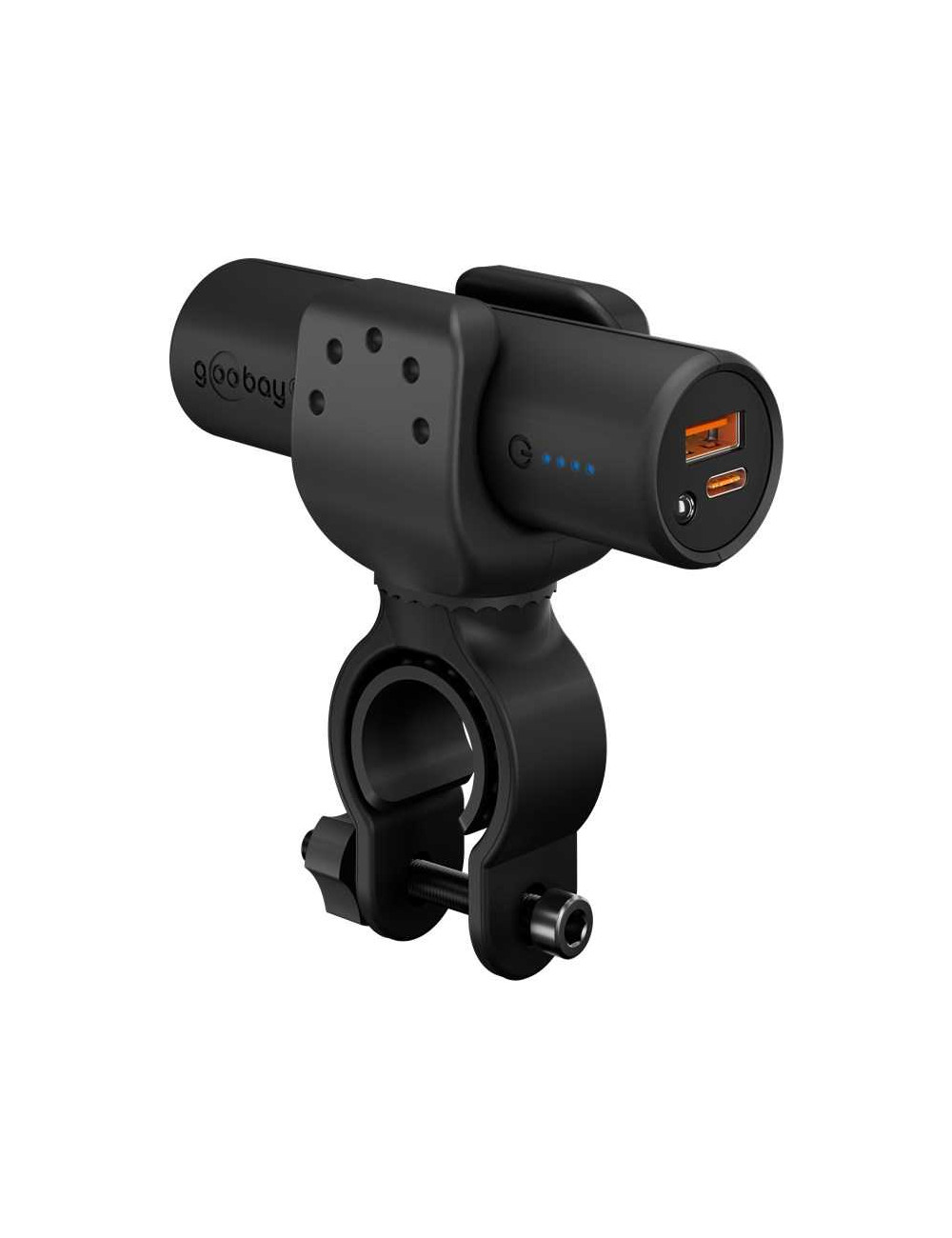 Goobay Bike Powerbank 5.0 with Reinforced Holder for Bicycle Handlebars | 60656 | 5000 mAh | Black