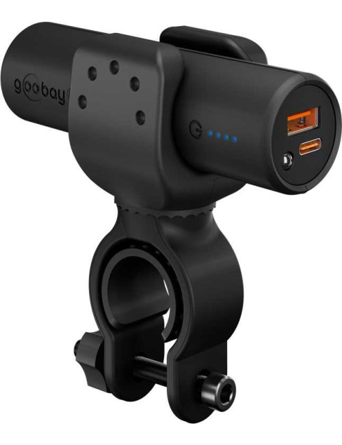 Goobay Bike Powerbank 5.0 with Reinforced Holder for Bicycle Handlebars | 60656 | 5000 mAh | Black