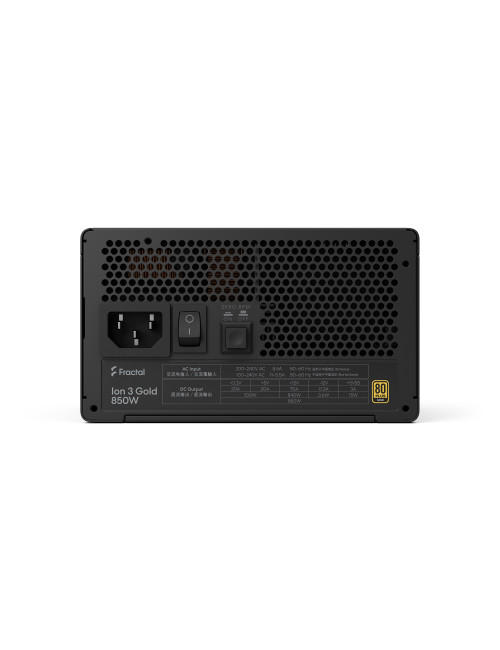 Fractal Design Power Supply, Black | Ion 3 Gold | 850 W