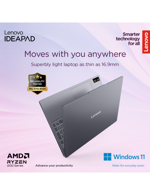 Lenovo IdeaPad Slim 3 15AMN8 | Arctic Grey | 15.6 " | TN | FHD | 1920 x 1080 pixels | Anti-glare | AMD Ryzen 3 | 7320U | 16 GB |
