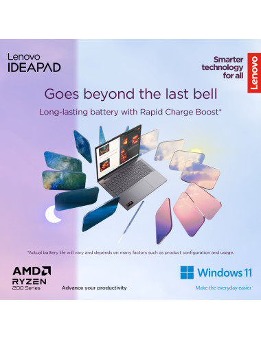 Lenovo IdeaPad Slim 3 15AMN8 | Arctic Grey | 15.6 " | TN | FHD | 1920 x 1080 pixels | Anti-glare | AMD Ryzen 3 | 7320U | 16 GB |