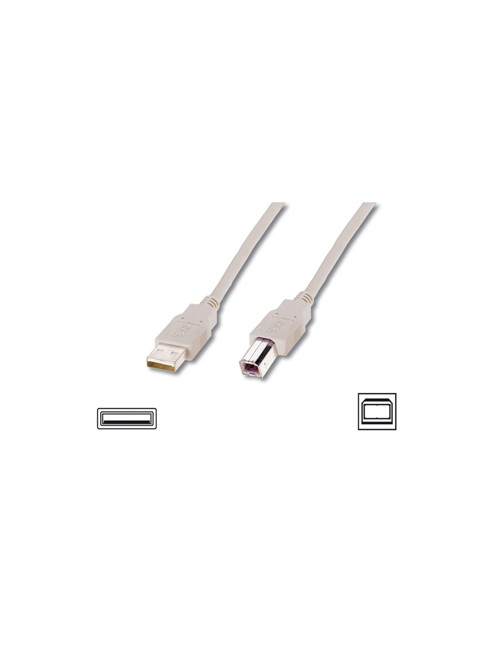 Logilink USB 2.0 connection cable USB A male, USB B male, 3 m, Black