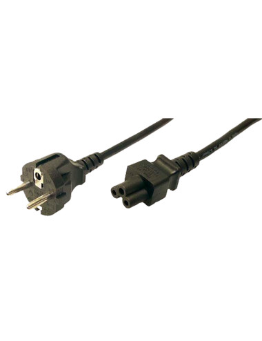 LogiLink Power cord, safety plug male to IEC C5 female, 1.80m, black ACC 1.8 m