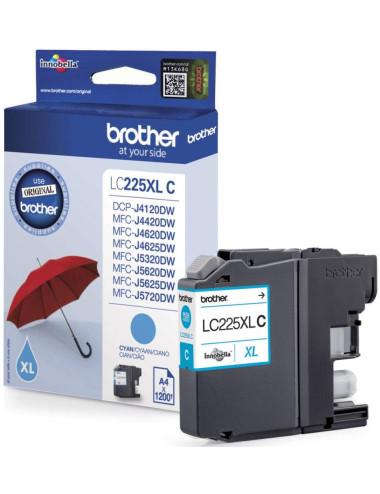 Brother LC-225XLC | Ink Cartridge | Cyan