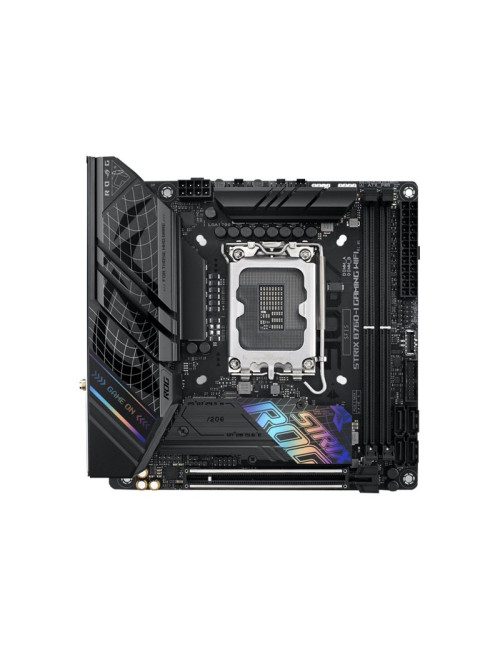 Asus | ROG STRIX B760-I GAMING WIFI | Processor family Intel | Processor socket LGA1700 | DDR5 SDRAM | Supported hard disk drive