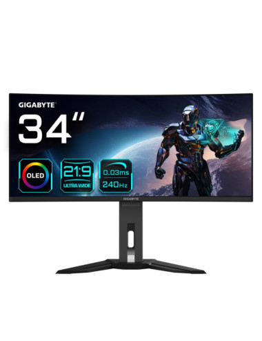 GIGABYTE MO34WQC2 34" OLED...