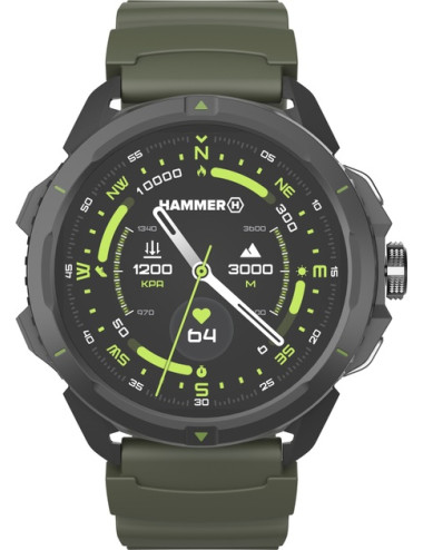 Hammer Watch 2 | Smart watch | AMOLED | 1.5 | Military Edition