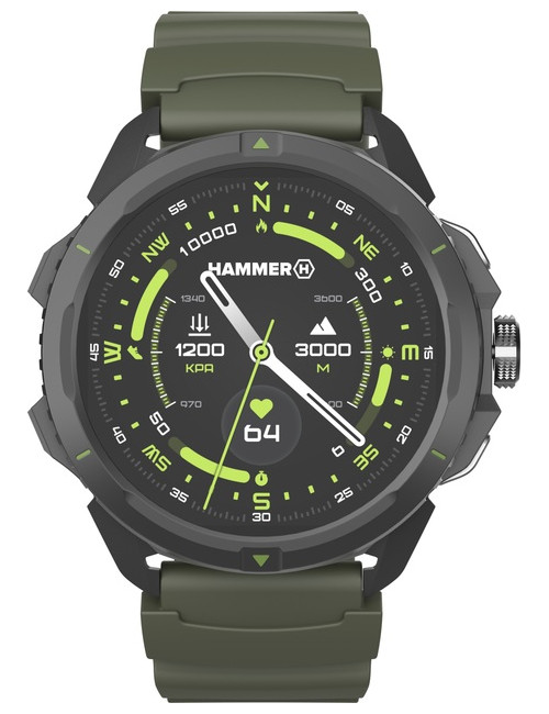 Hammer Watch 2 | Smart watch | AMOLED | 1.5 | Military Edition