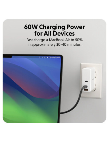 Hyper HyperJuice USB-C Silicone Charging Cable | HJ4011BKGL