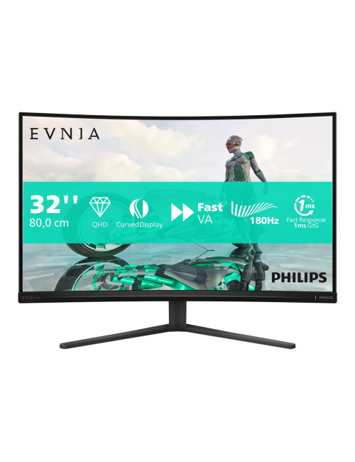 Philips 32M2C3500L/00 | 32 " | VA | QHD | 16:9 | 180 Hz | 1 ms | 2560 x 1440 pixels | 300 cd/m | HDMI ports quantity 2 | Warrant