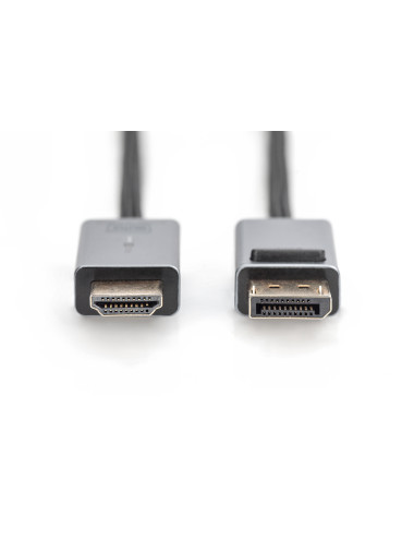 Digitus 4K DisplayPort Adapter Cable, DP - HDMI Type A | DB-340202-018-S | 1.8 m