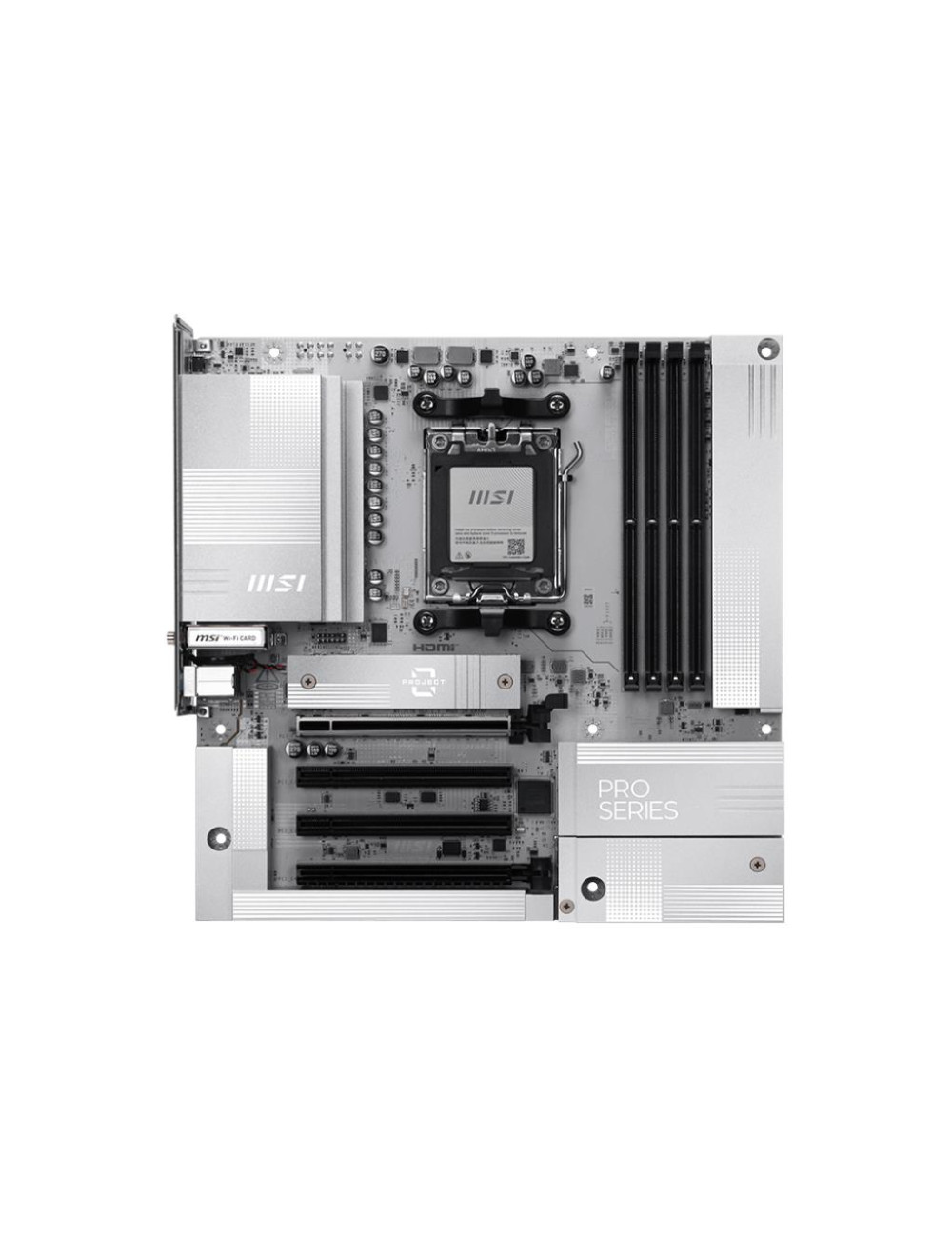 Mainboard|MSI|AMD B850|Socket AM5|micro ATX|RAM DDR5-SDRAM|4xSlots|Wi-Fi Yes|Bluetooth Yes|1xPCI Express x4 slots|1xPCI Express 
