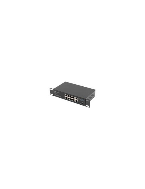 LANBERG switch PoE 19inch 10-port 100MB