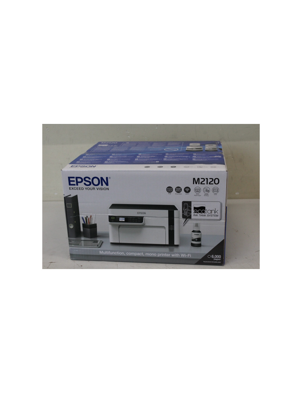 SALE OUT. Epson EcoTank M2120 Multifunction compact mono printer with Wi-Fi | Epson Multifunction compact printer | EcoTank M212