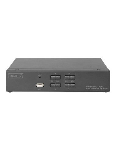 Digitus KVM Switch, 4 Port, Single Display, 4K, HDMI | DS-12880