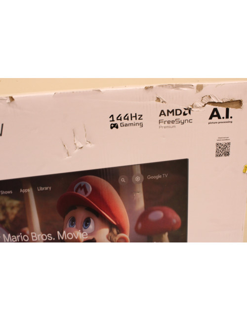 SALE OUT. Sharp 43HR7265E | 43 | Smart TV | Google TV | Black | DAMAGED PACKAGING