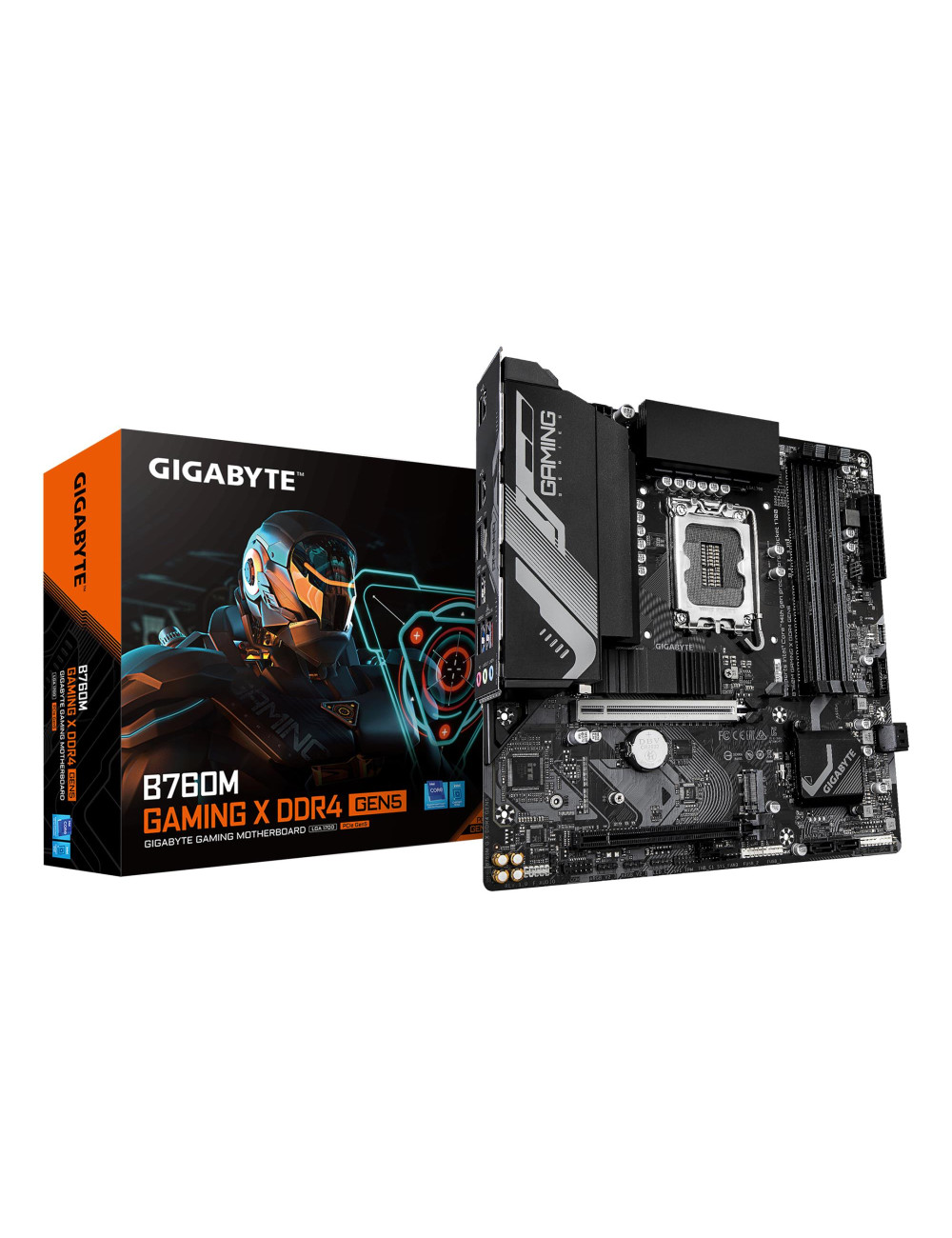 Mainboard|GIGABYTE|Intel B760|LGA 1700|micro ATX|RAM DDR4-SDRAM|4xSlots|2xNumber of M.2 (M) slots|B760MGXDDR4GEN5