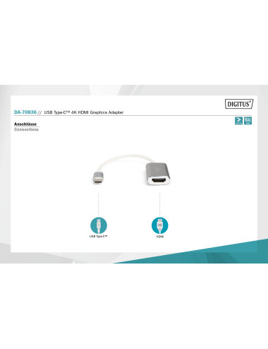Digitus USB-C 3.2 Gen 1 to HDMI Graphic Adapter | DA-70836