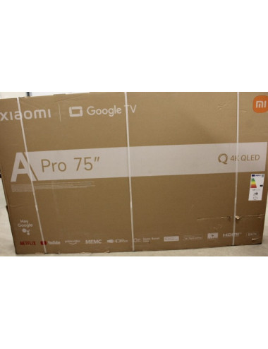 SALE OUT. Xiaomi QLED TV A Pro 2026 | 75 | Smart TV | Google TV | 4K UHD | DAMAGED PACKAGING
