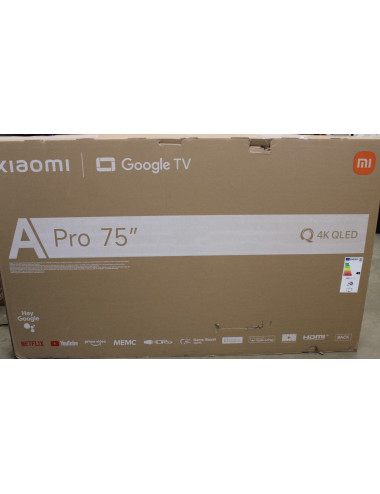 SALE OUT. Xiaomi QLED TV A Pro 2026 | 75 | Smart TV | Google TV | 4K UHD | DAMAGED PACKAGING