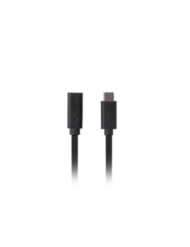 Lanberg USB-C M/F 3.1 Cable | CA-USBE-20CC-0015-BK