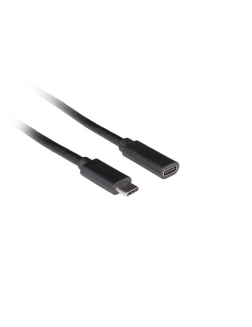 Lanberg USB-C M/F 3.1 Cable | CA-USBE-20CC-0015-BK