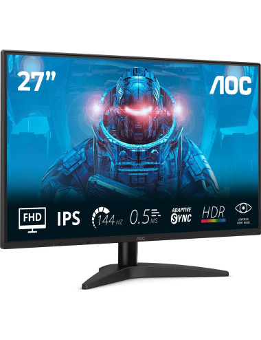AOC | 27B36X | 27 " | IPS | FHD | 16:9 | 144 Hz | 4 ms | 1920 x 1080 pixels | 300 cd/m | HDMI ports quantity 1 | Black