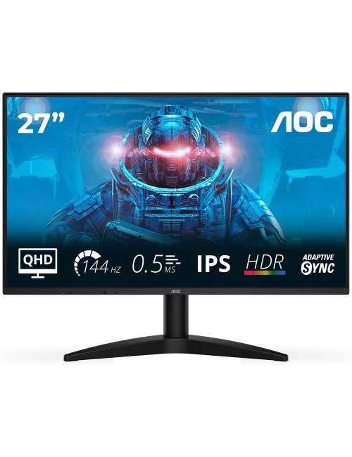 AOC | Q27B36X | 27 " | IPS | QHD | 16:9 | 144 Hz | 4 ms | 2560 x 1440 pixels | 300 cd/m | HDMI ports quantity 1 | Black