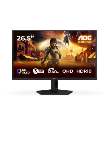 AOC Q27G41ZDF | 27 " | QD-OLED | QHD | 16:9 | 240 Hz | 0.03 ms | 2560 x 1440 pixels | 400 cd/m | HDMI ports quantity 1 | Black