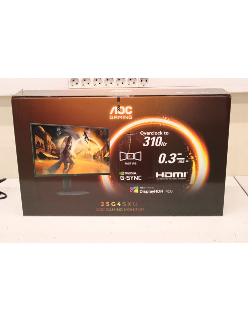 AOC SALE OUT. | 25G4SXU | 24.5 " | IPS | FHD | 310 Hz | 1 ms | 1920 x 1080 pixels | 400 cd/m | HDMI ports quantity 2 | Black | W