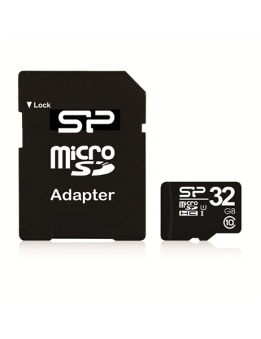 Silicon Power | 32 GB | MicroSDHC | Flash memory class 10 | SD adapter