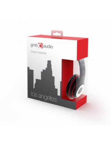 Gembird | Stereo headset, "Los Angeles" + microphone, passive noise canceling | Black