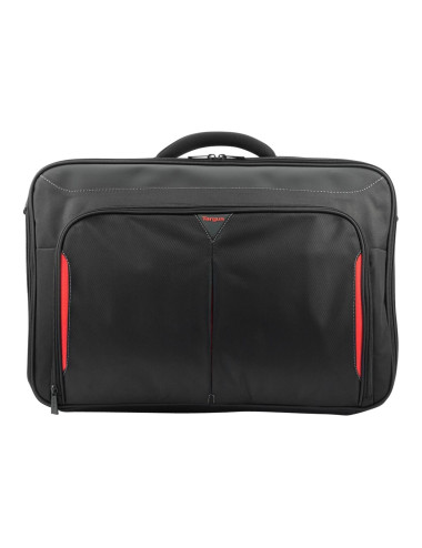 Targus | CN418EU | Clamshell Laptop Bag | Briefcase | Black/Red | 17-18 " | Shoulder strap