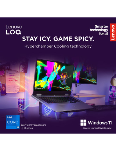 Lenovo LOQ 17IRX10 17.3 FHD i7-13650HX/16GB/1TB/NVIDIA GF RTX 5060 8GB/WIN11 Home/ENG Backlit kbd/Luna Grey/2Y Warranty | Lenovo
