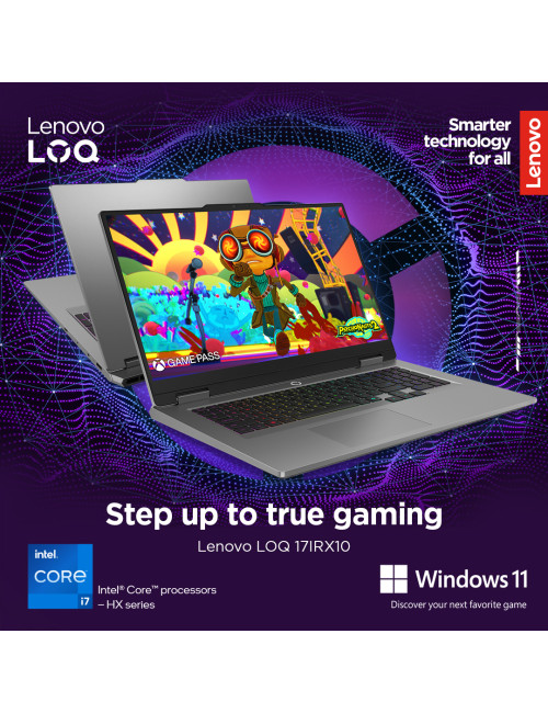 Lenovo LOQ 17IRX10 17.3 FHD i7-13650HX/16GB/1TB/NVIDIA GF RTX 5060 8GB/WIN11 Home/ENG Backlit kbd/Luna Grey/2Y Warranty | Lenovo