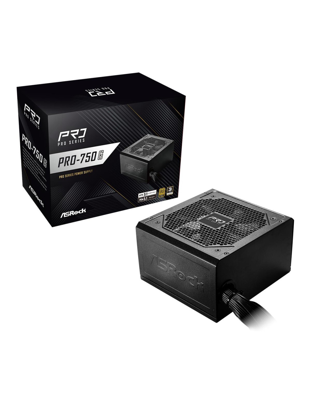 Power Supply|ASROCK|ATX|PC|100 - 240 V|750 W|PRO-750G