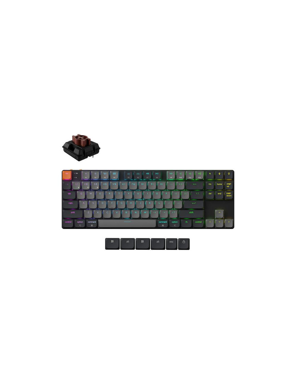 KEYBOARD WRL K1 RGB/BLACK K1X-B3 KEYCHRON