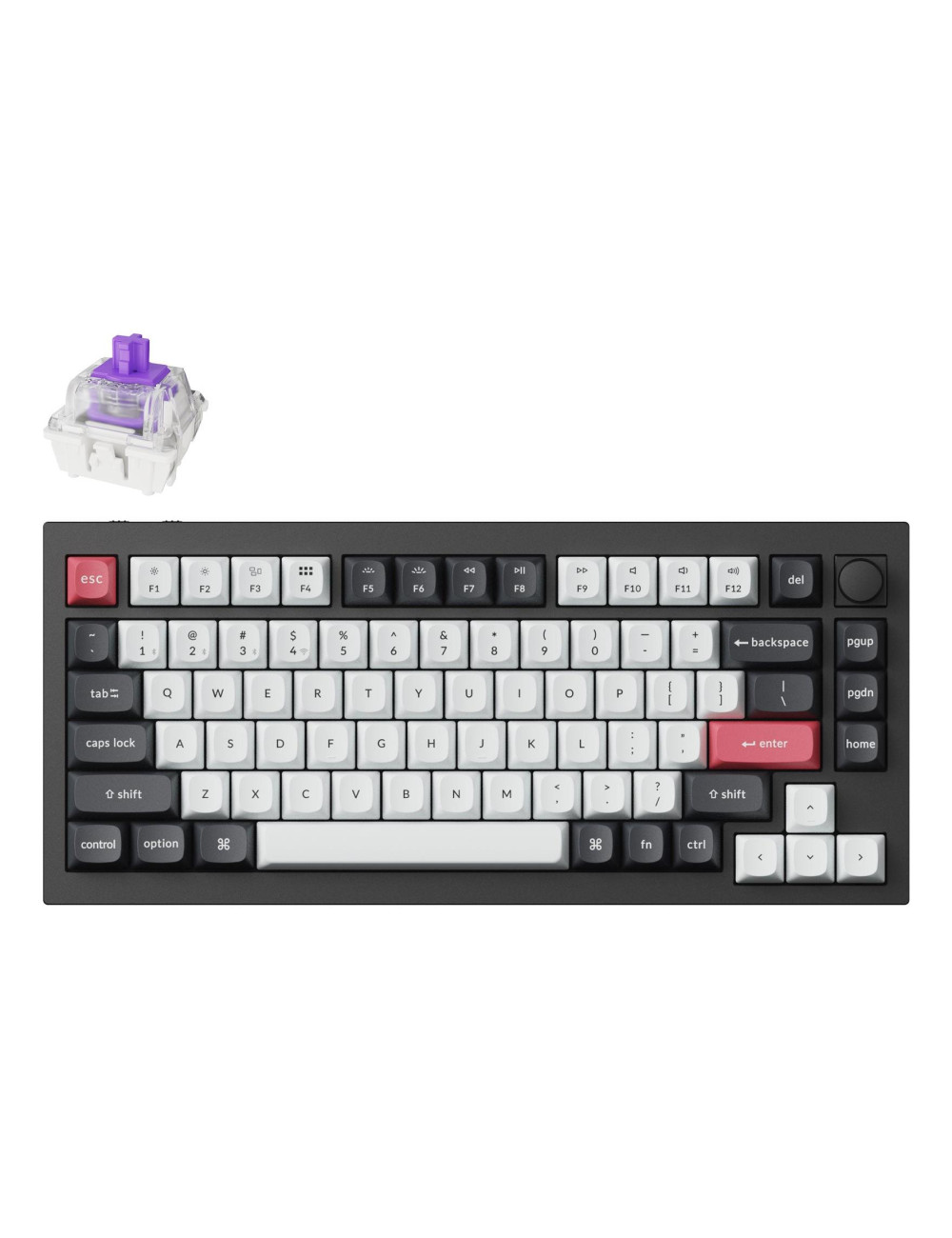 KEYBOARD WRL Q1 HE RGB/CARBON BLACK Q1H-M1 KEYCHRON